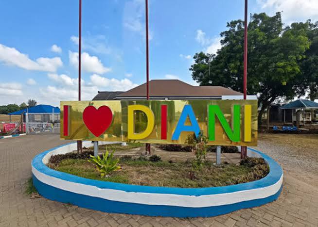 I Love Diani sign in Diani Kenya